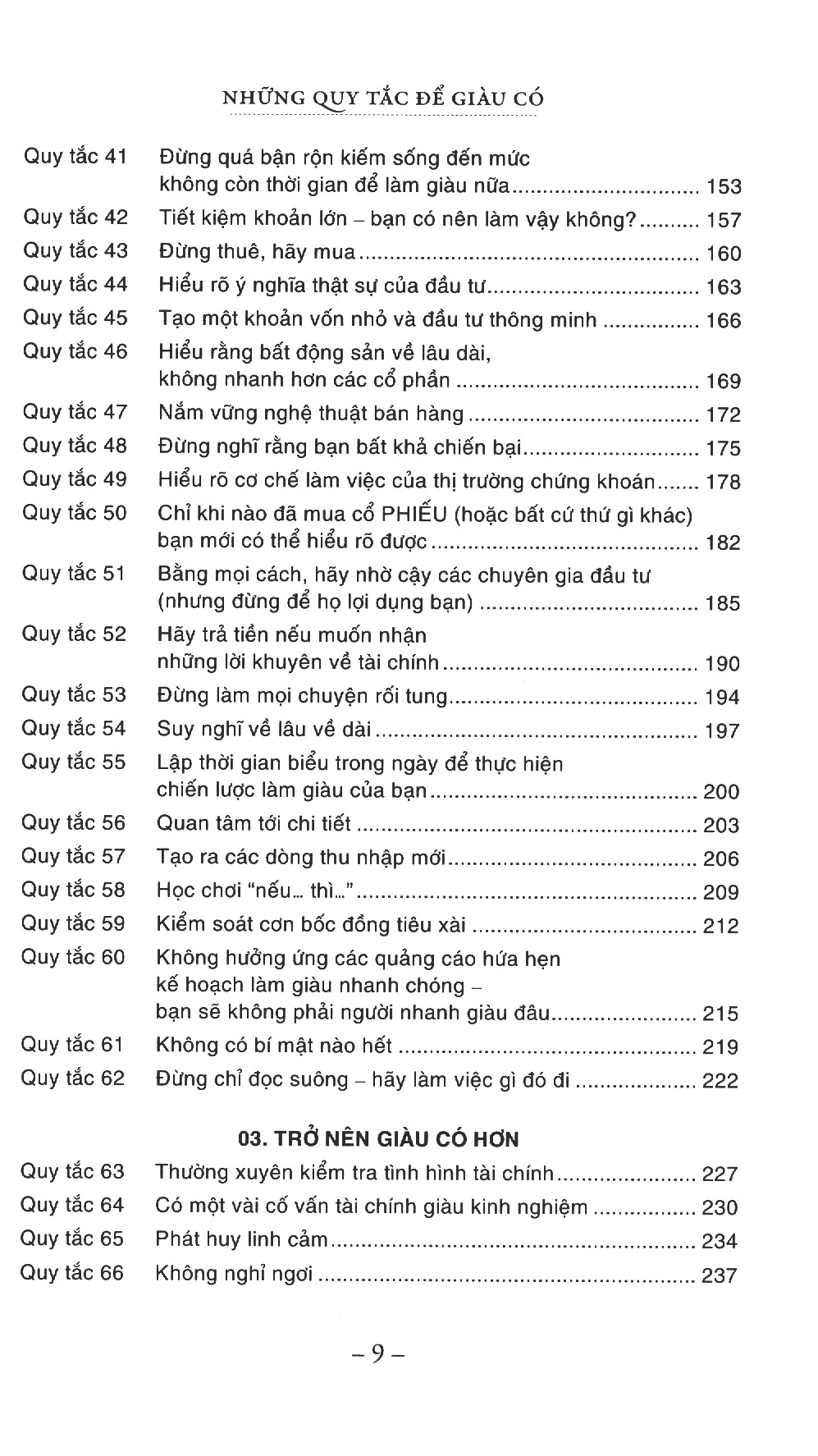 the rules of wealth - những quy tắc để giàu có (tái bản 2023)