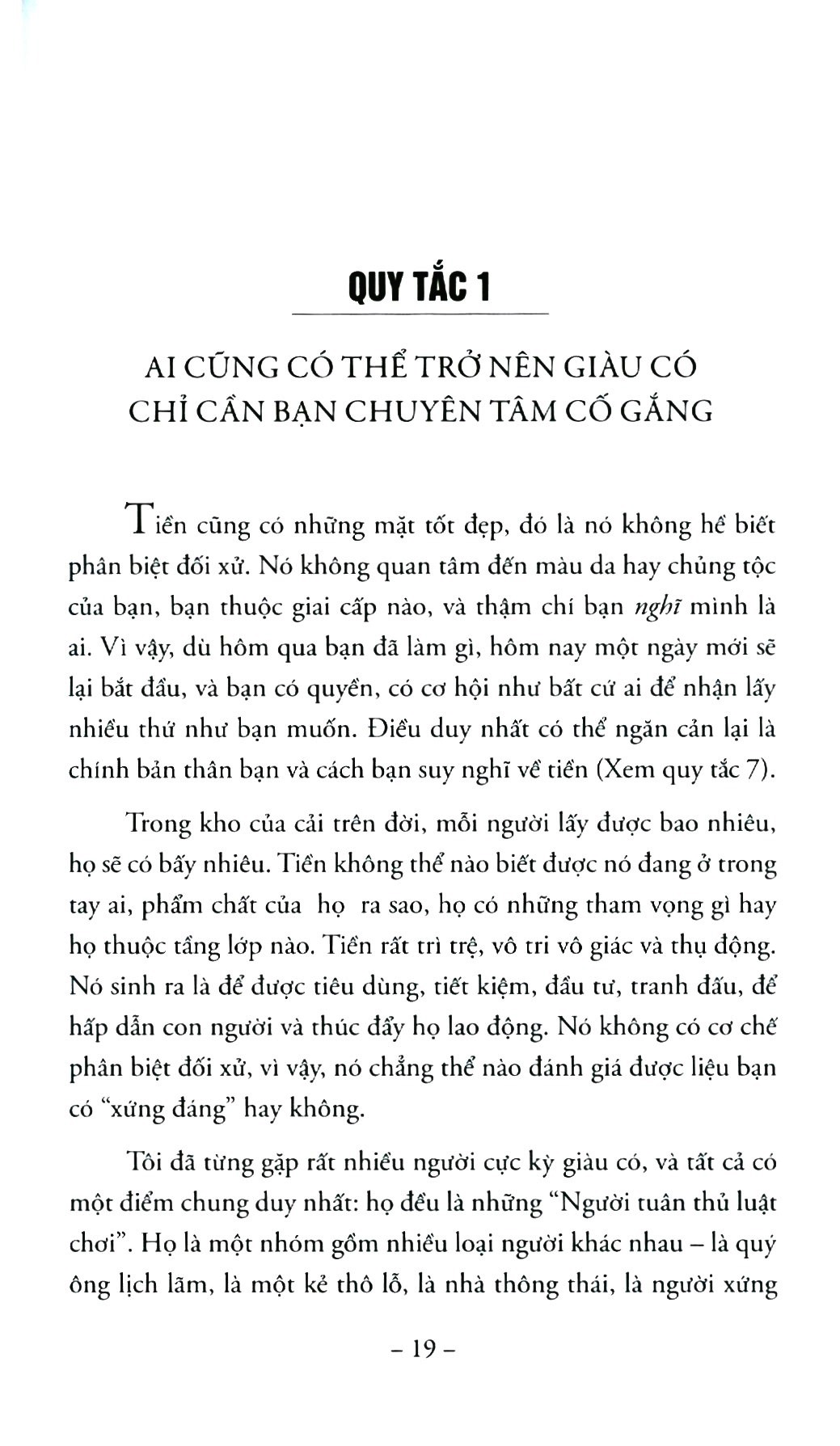the rules of wealth - những quy tắc để giàu có (tái bản 2023)