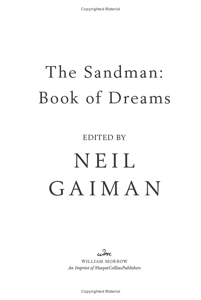 the sandman book of dreams