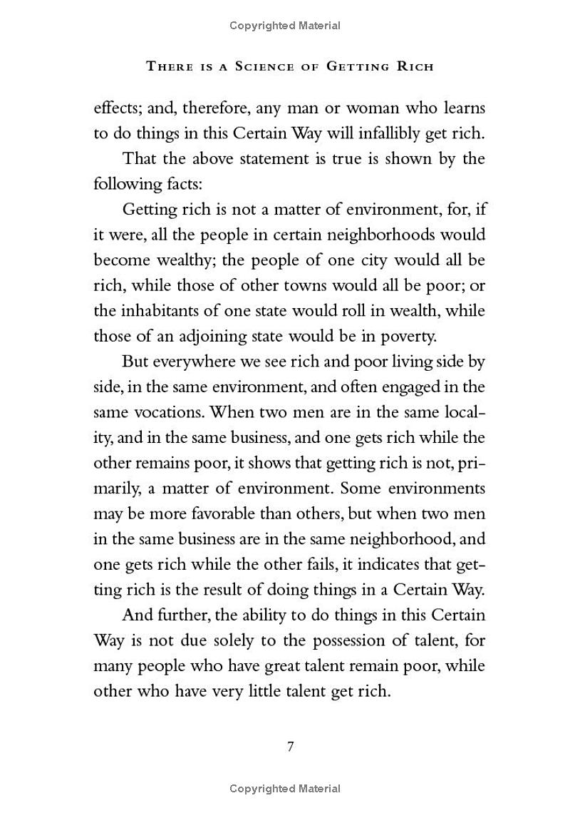 the science of getting rich