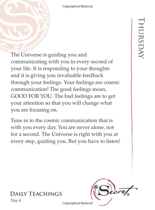 the secret : daily teachings: flip-top, tear sheet edition