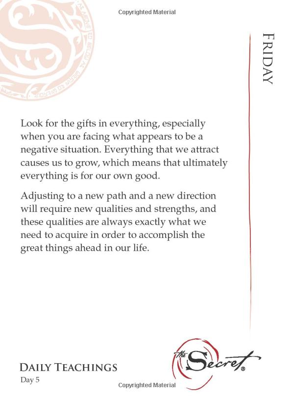 the secret : daily teachings: flip-top, tear sheet edition