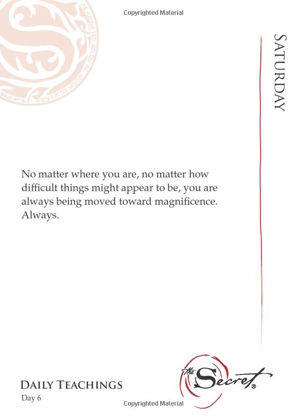 the secret : daily teachings: flip-top, tear sheet edition