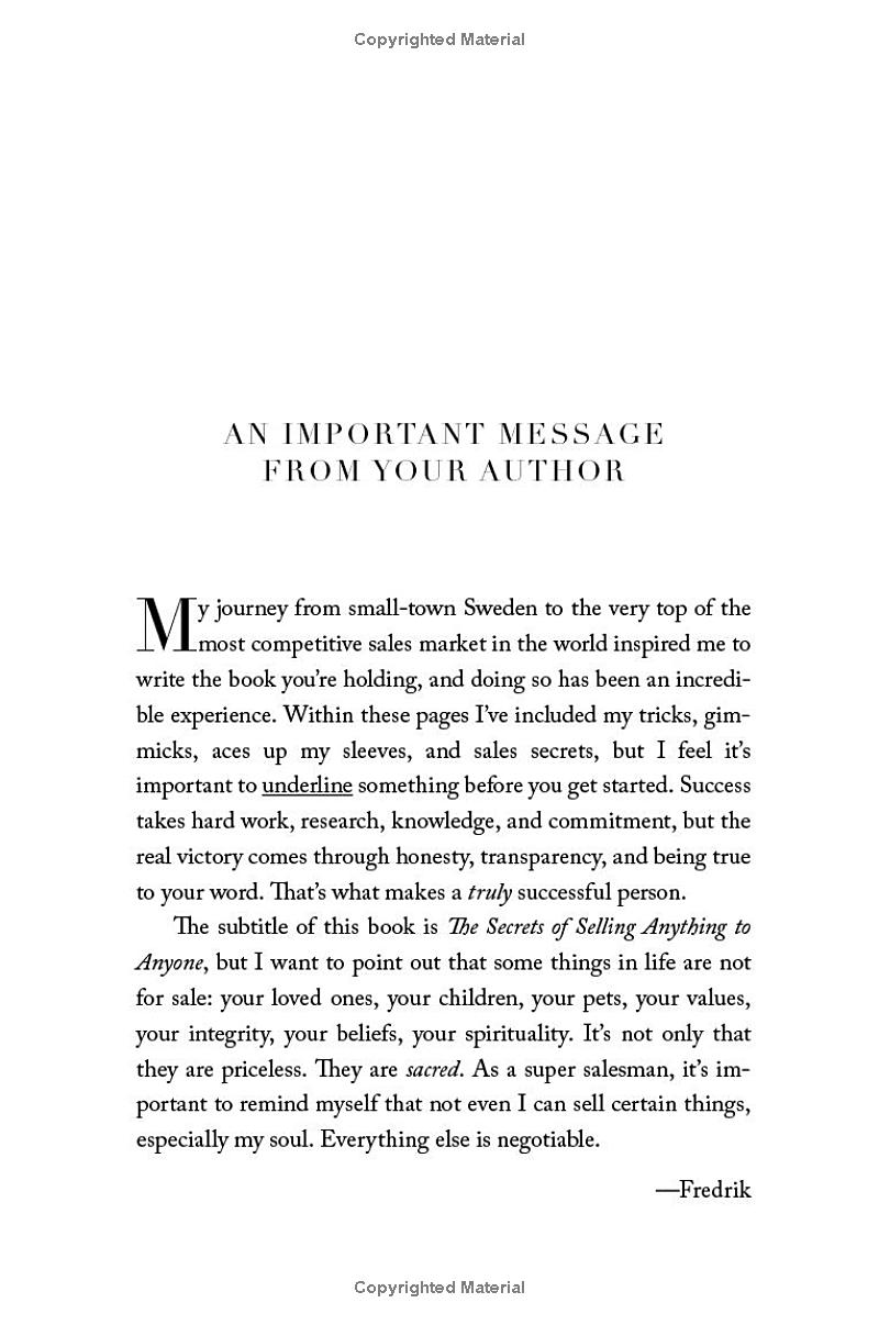 the sell: the secrets of selling anything to anyone