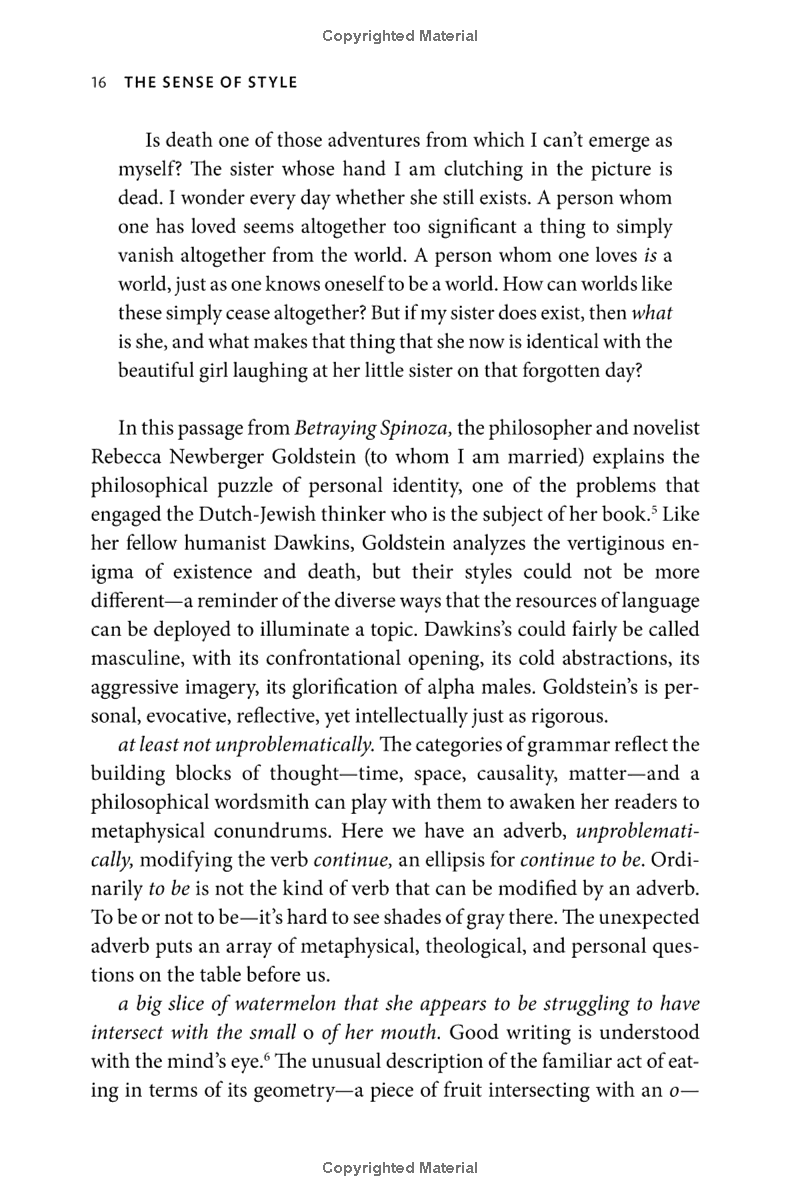 the sense of style : the thinking person's guide to writing in the 21st century