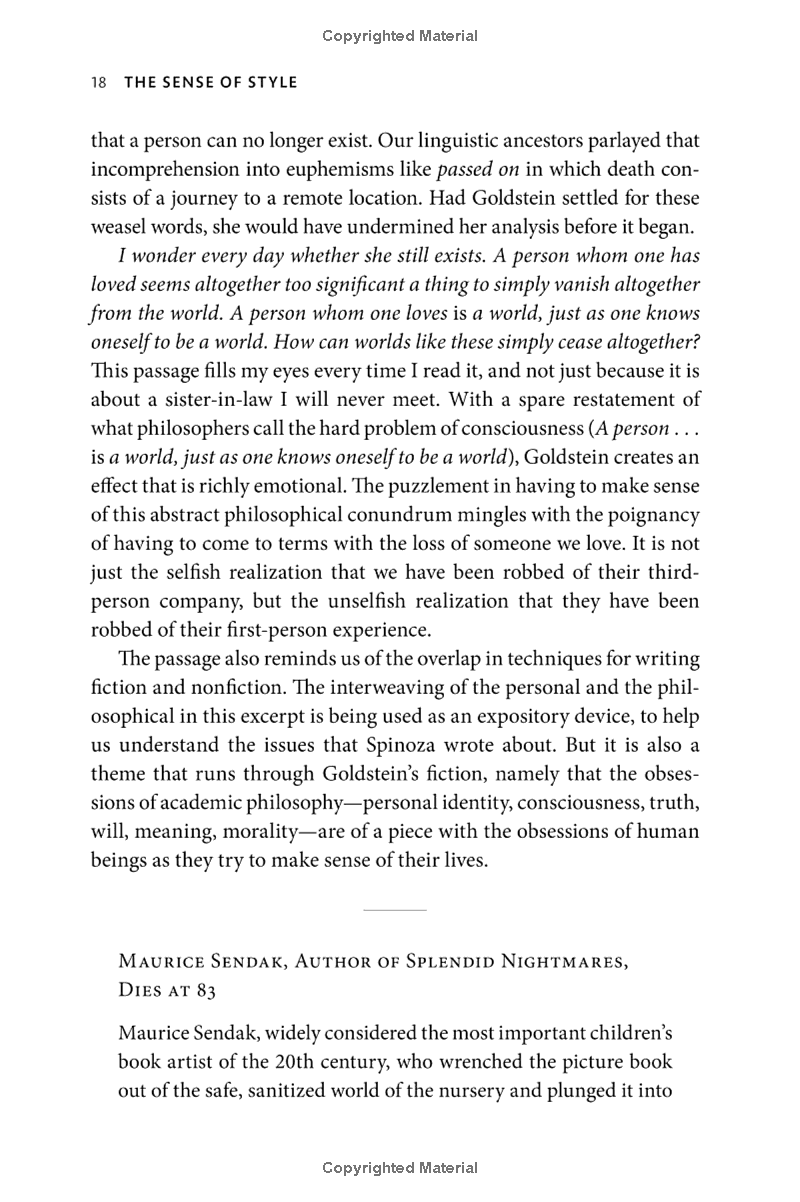 the sense of style : the thinking person's guide to writing in the 21st century