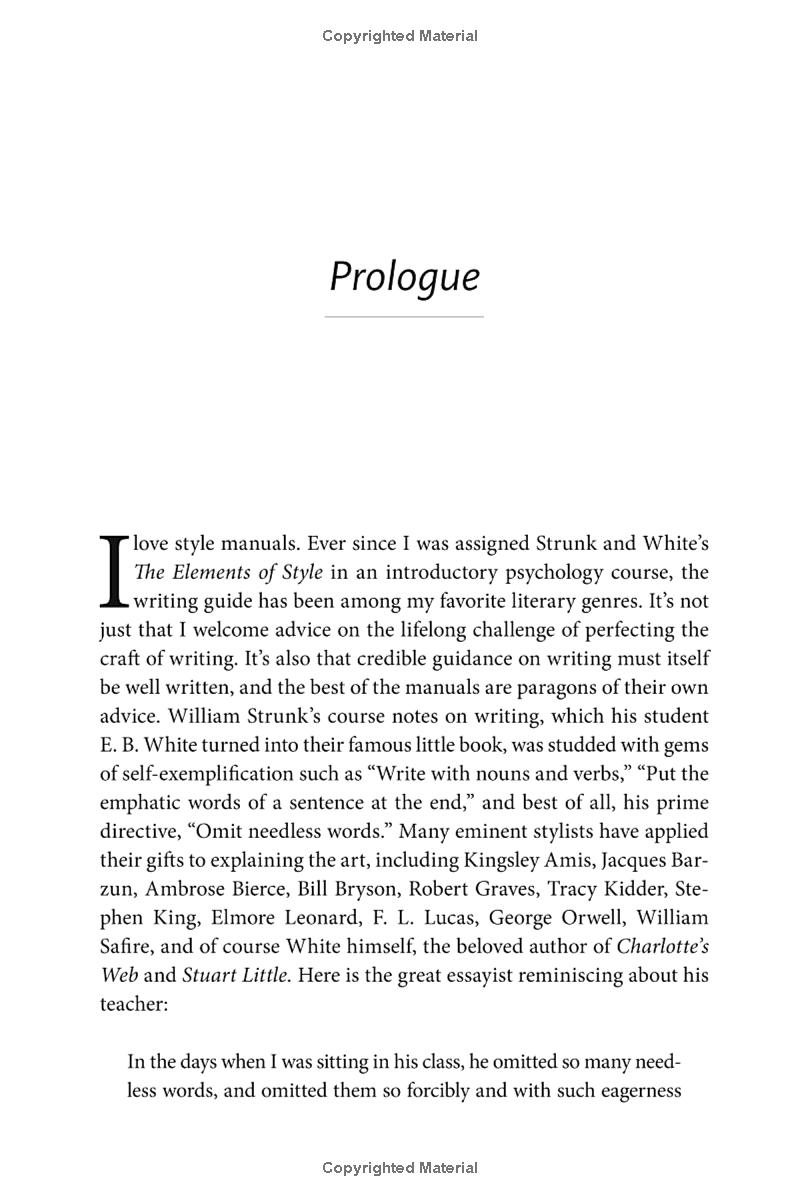 the sense of style : the thinking person's guide to writing in the 21st century