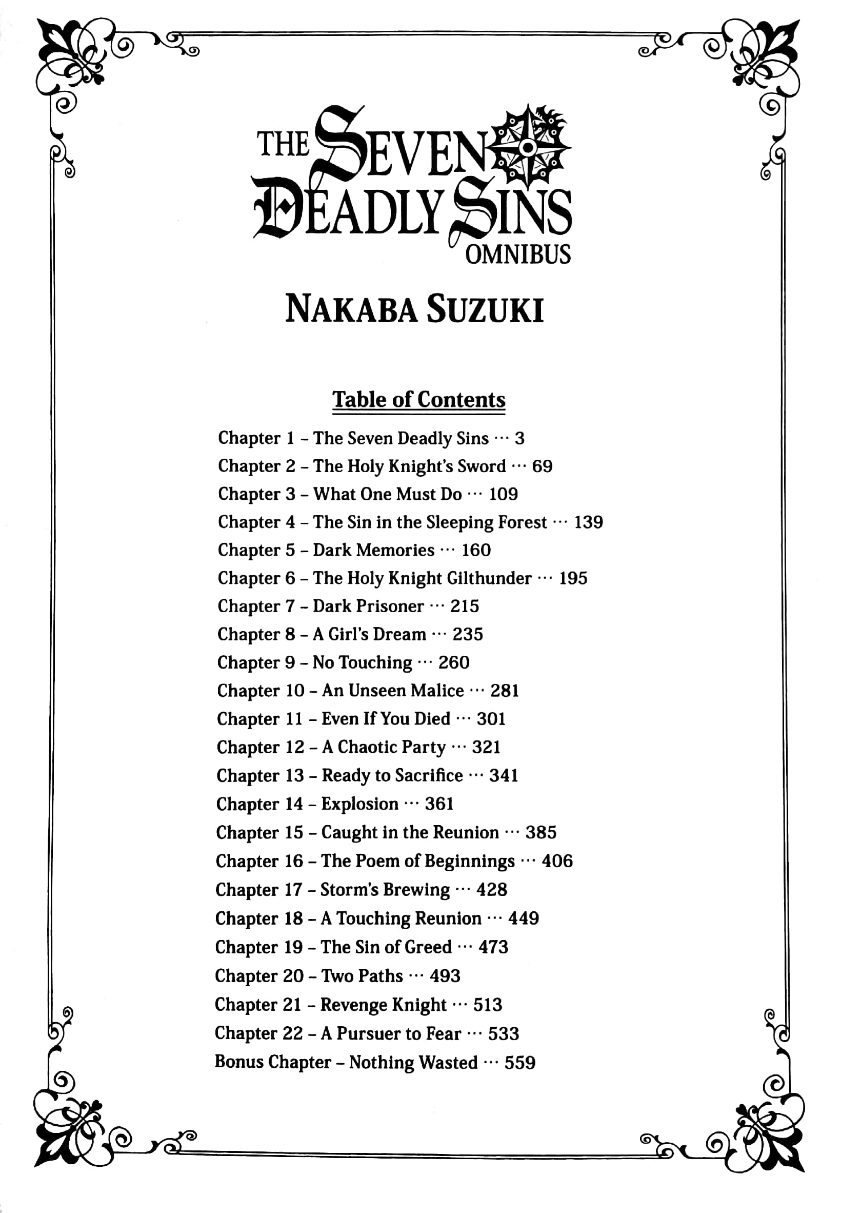 the seven deadly sins omnibus 1 (vol. 1-3)