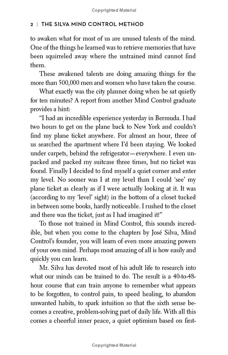 the silva mind control method