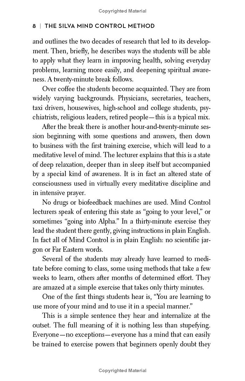 the silva mind control method