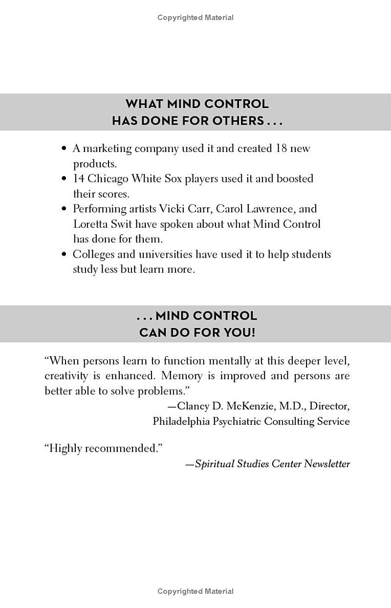 the silva mind control method