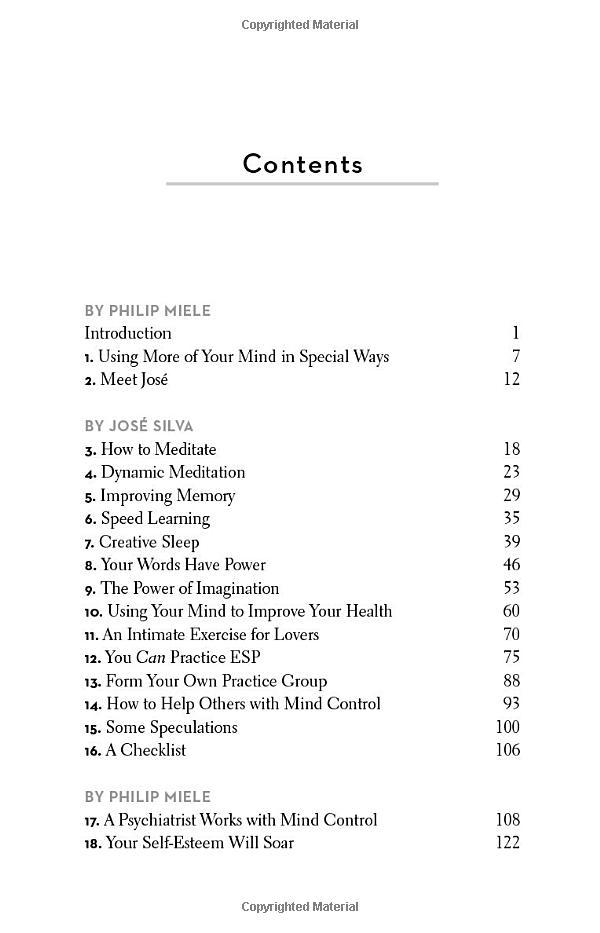 the silva mind control method