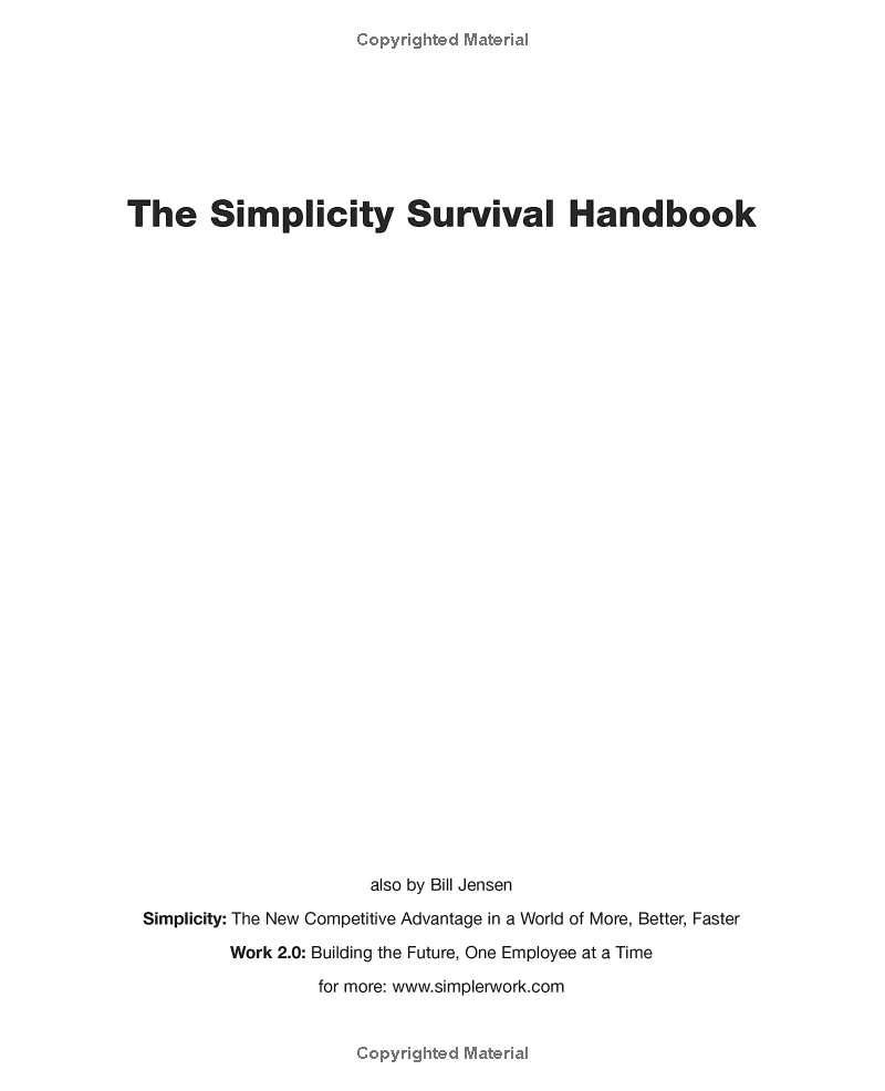 the simplicity survival handbook: 32 ways to do less and accomplish more