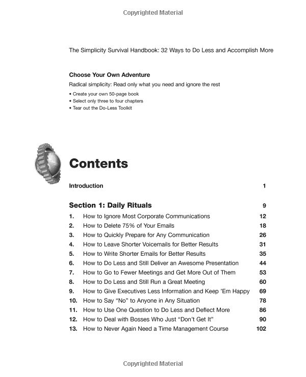 the simplicity survival handbook: 32 ways to do less and accomplish more