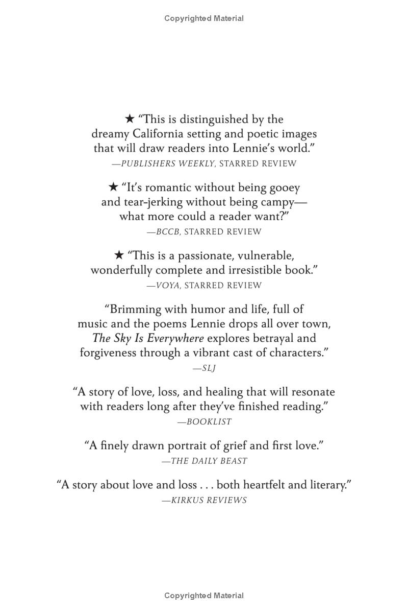 the sky is everywhere (movie tie-in)