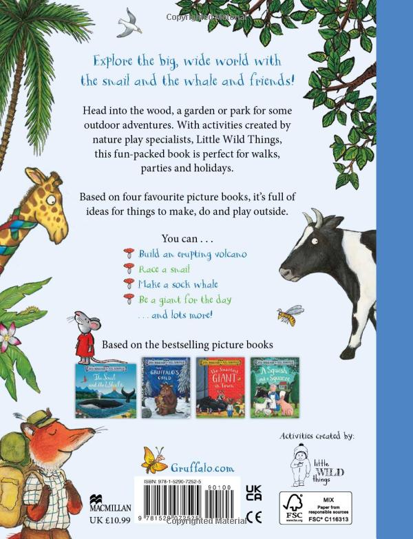 the snail and the whale and friends outdoor activity book