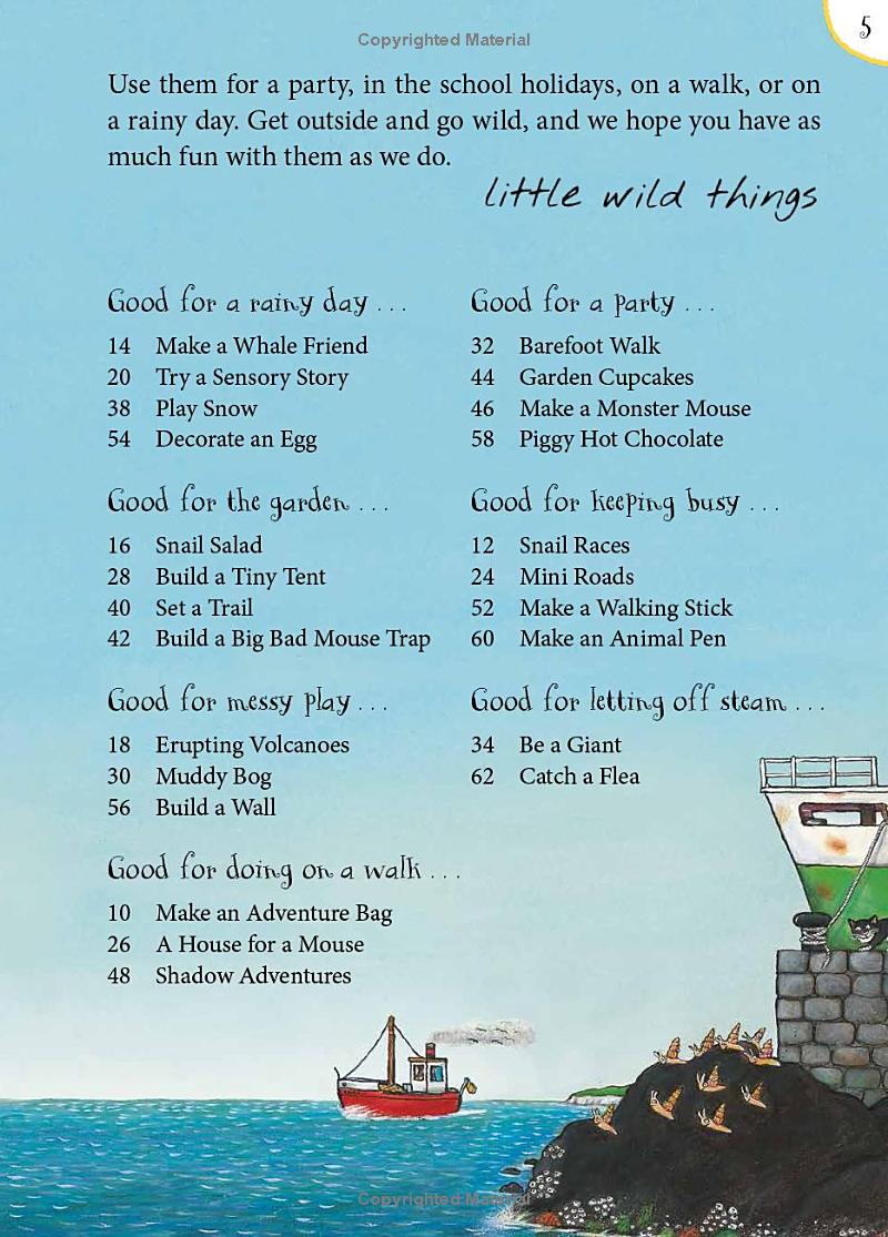 the snail and the whale and friends outdoor activity book