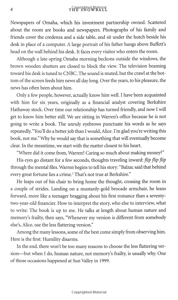 the snowball: warren buffett and the business of life