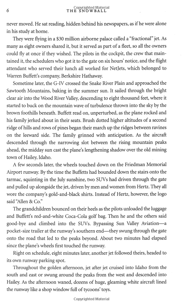 the snowball: warren buffett and the business of life