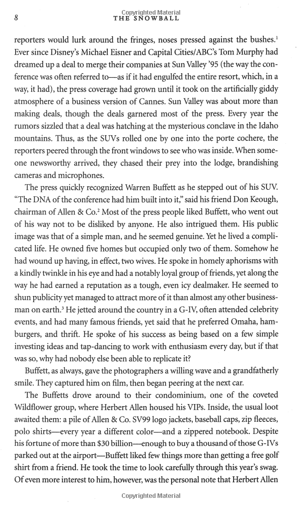 the snowball: warren buffett and the business of life