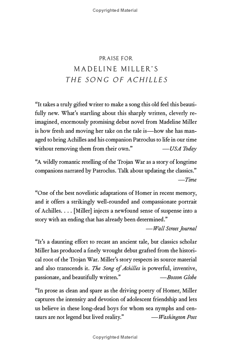 the song of achilles