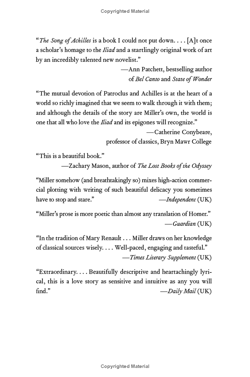 the song of achilles