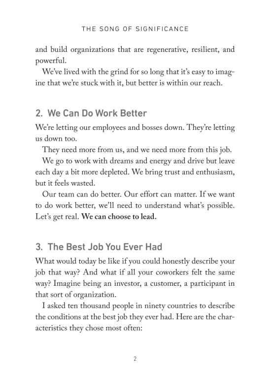 the song of significance