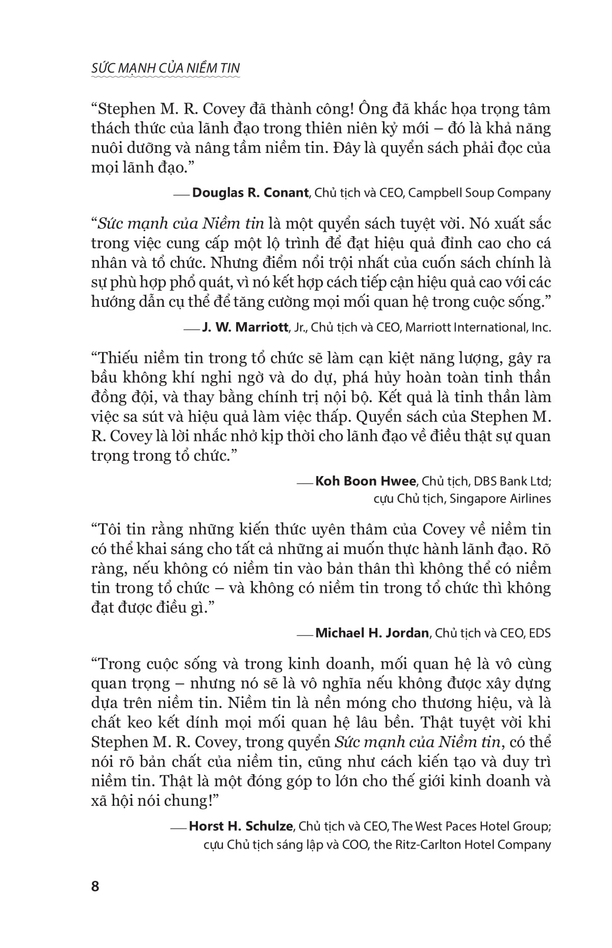 the speed of trust - sức mạnh của niềm tin