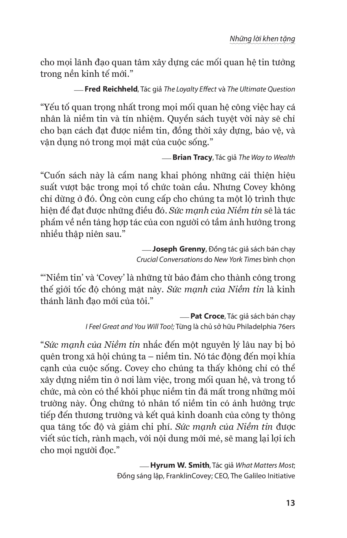 the speed of trust - sức mạnh của niềm tin