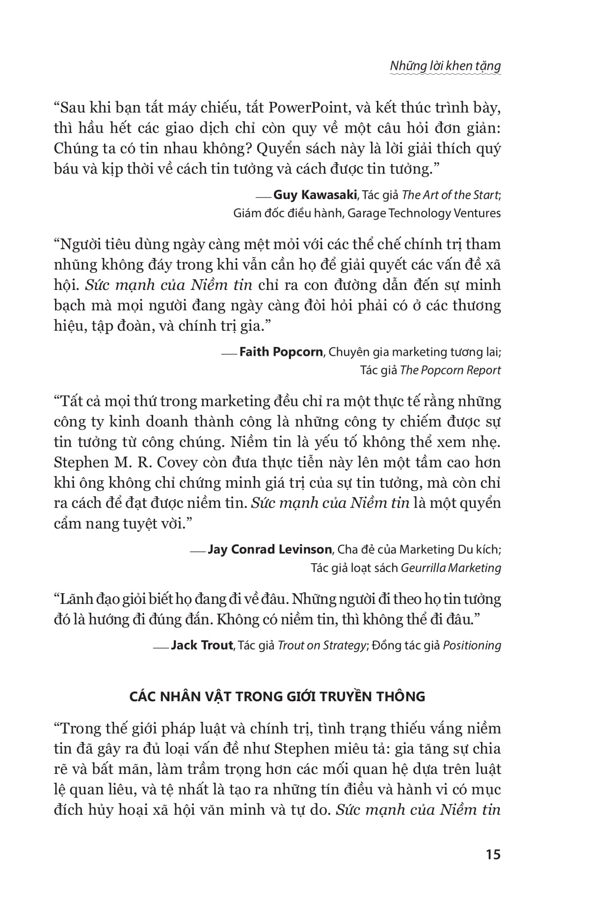 the speed of trust - sức mạnh của niềm tin