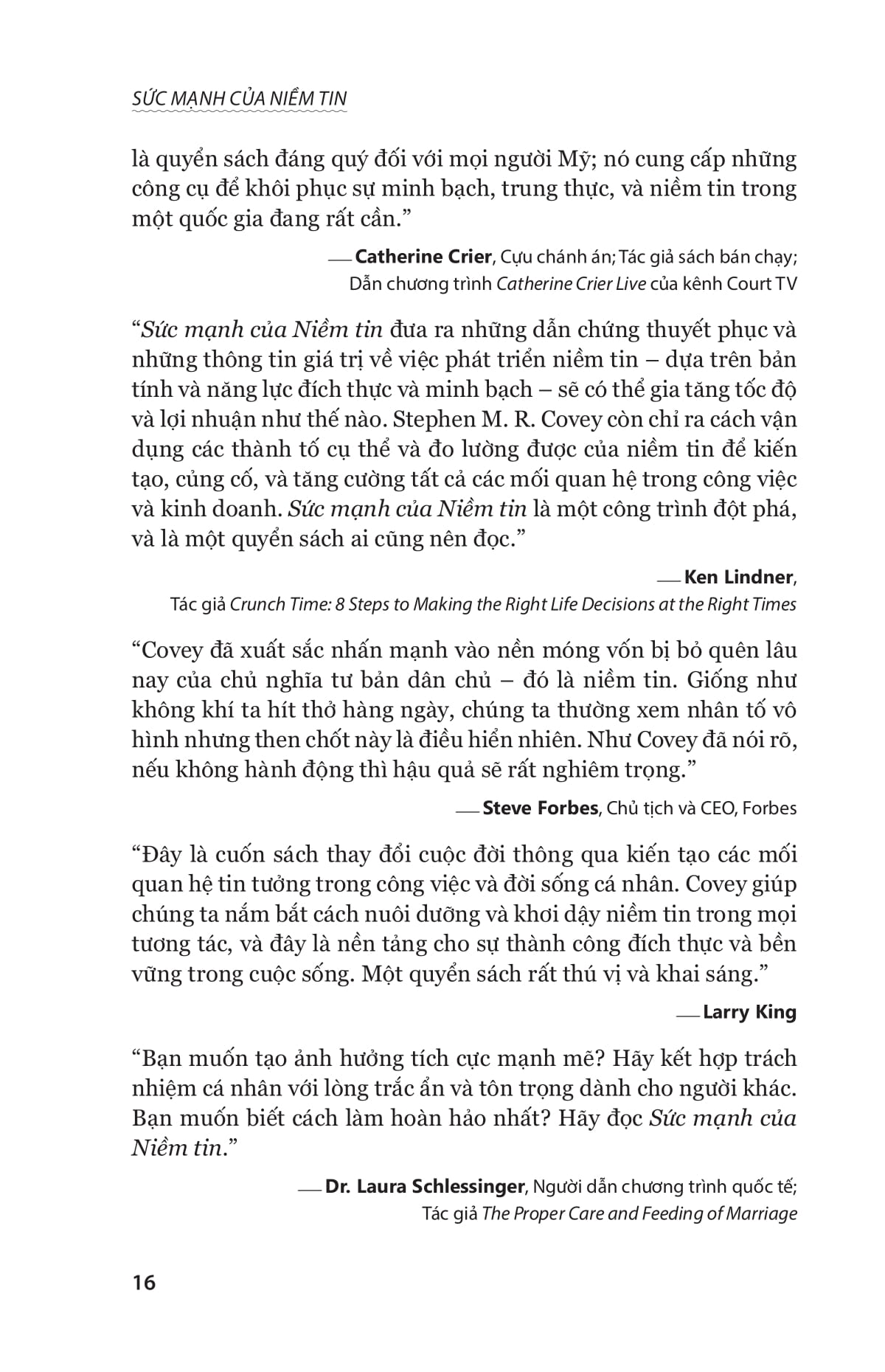 the speed of trust - sức mạnh của niềm tin