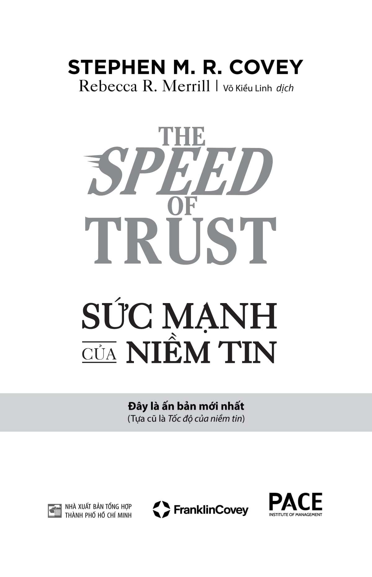the speed of trust - sức mạnh của niềm tin