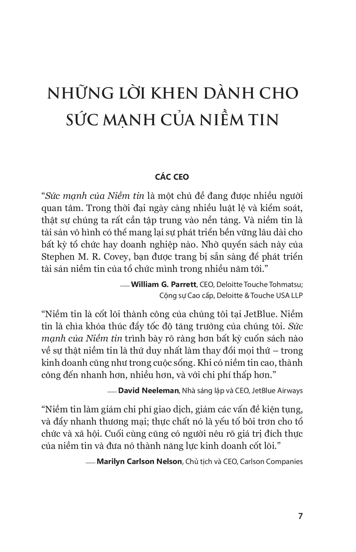 the speed of trust - sức mạnh của niềm tin