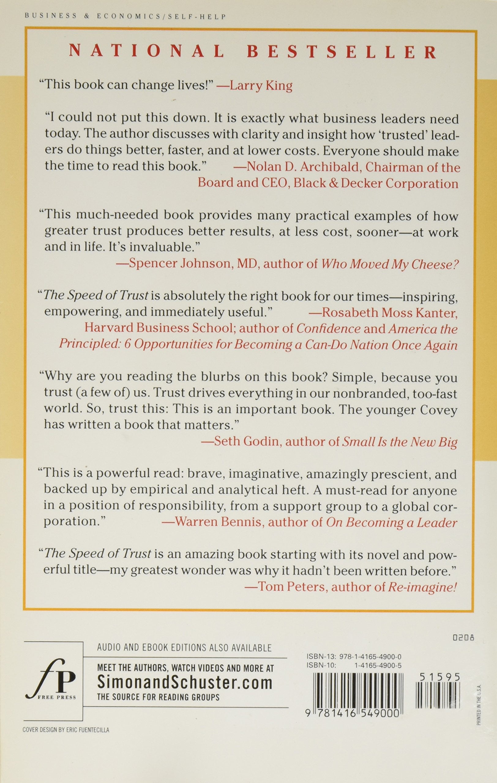 the speed of trust: the one thing that changes everything