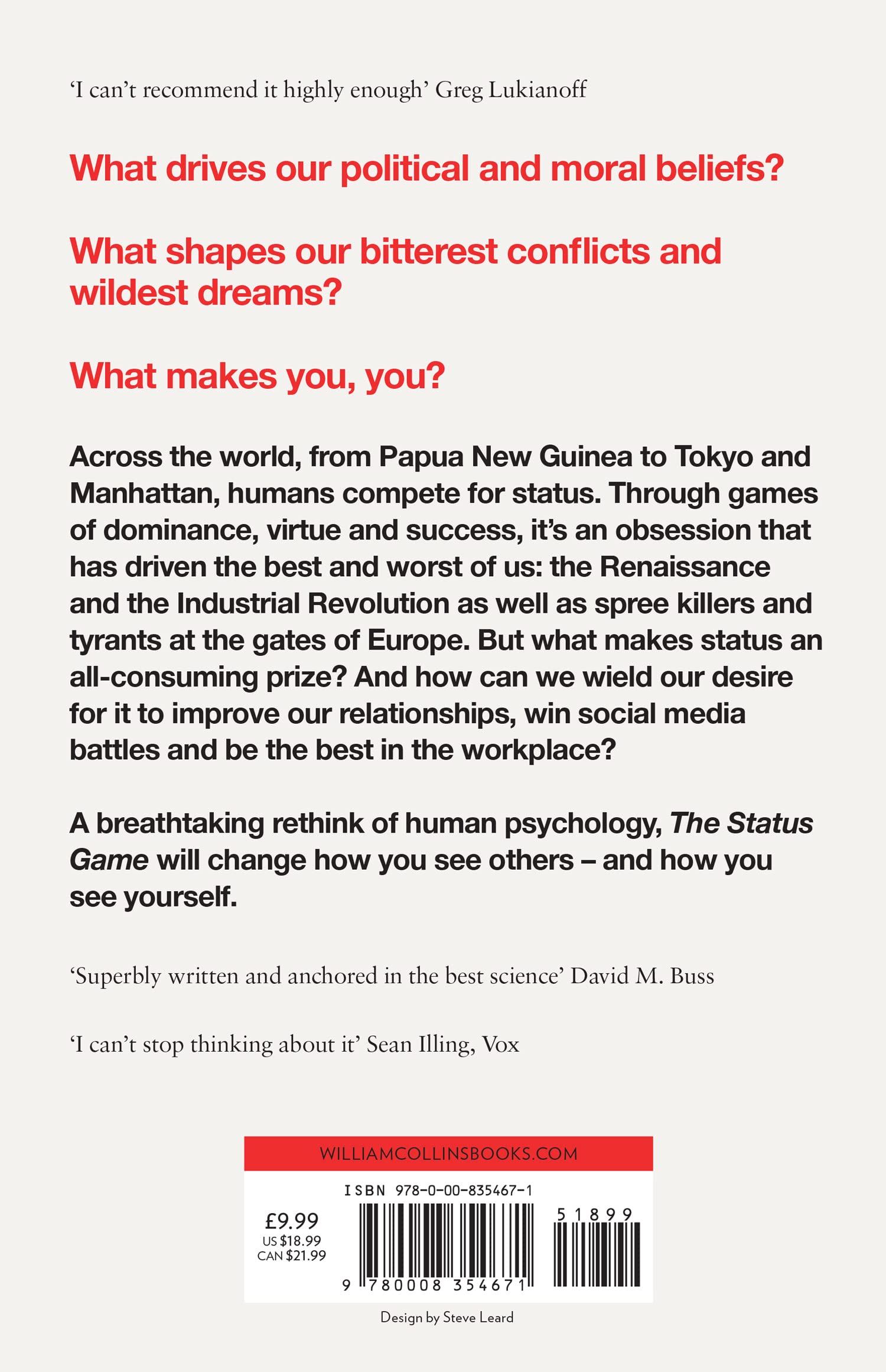 the status game: on human life and how to play it