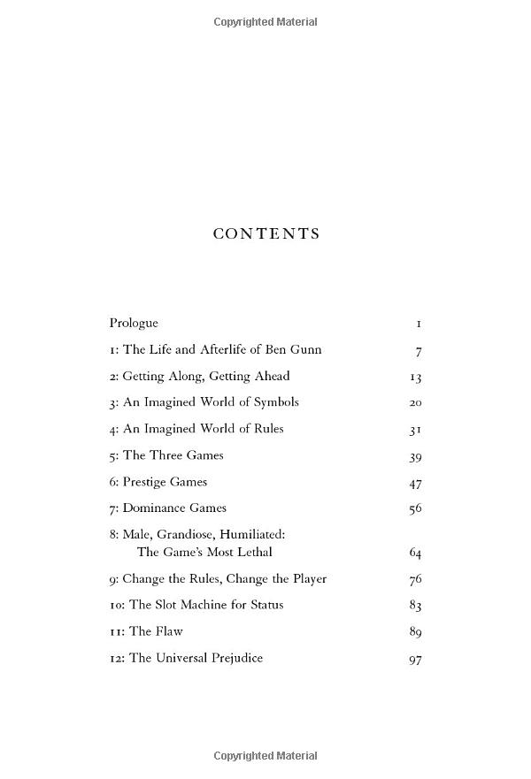 the status game: on human life and how to play it