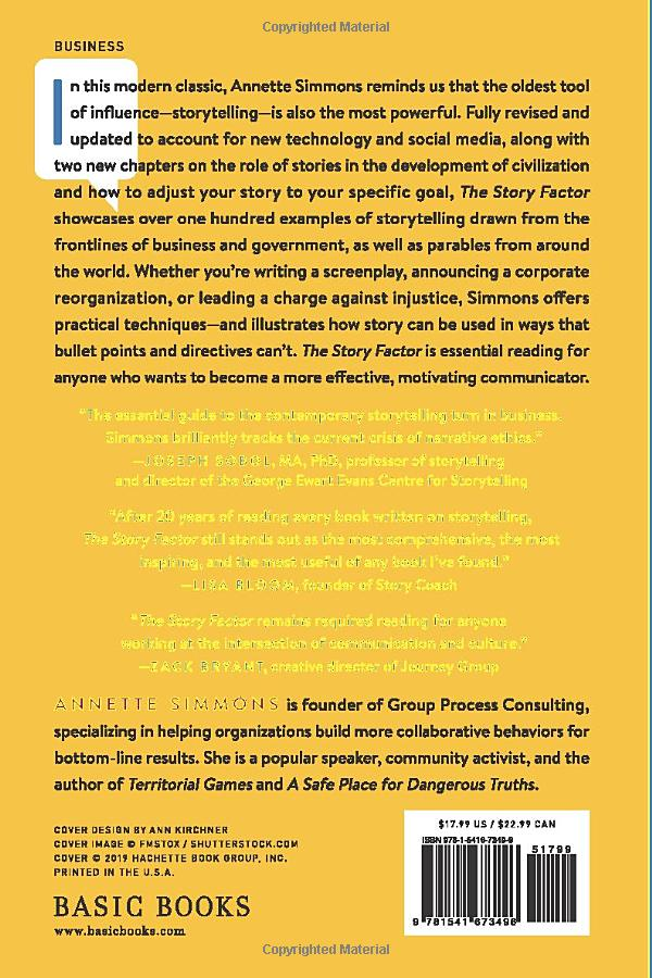 the story factor: inspiration, influence, and persuasion through the art of storytelling
