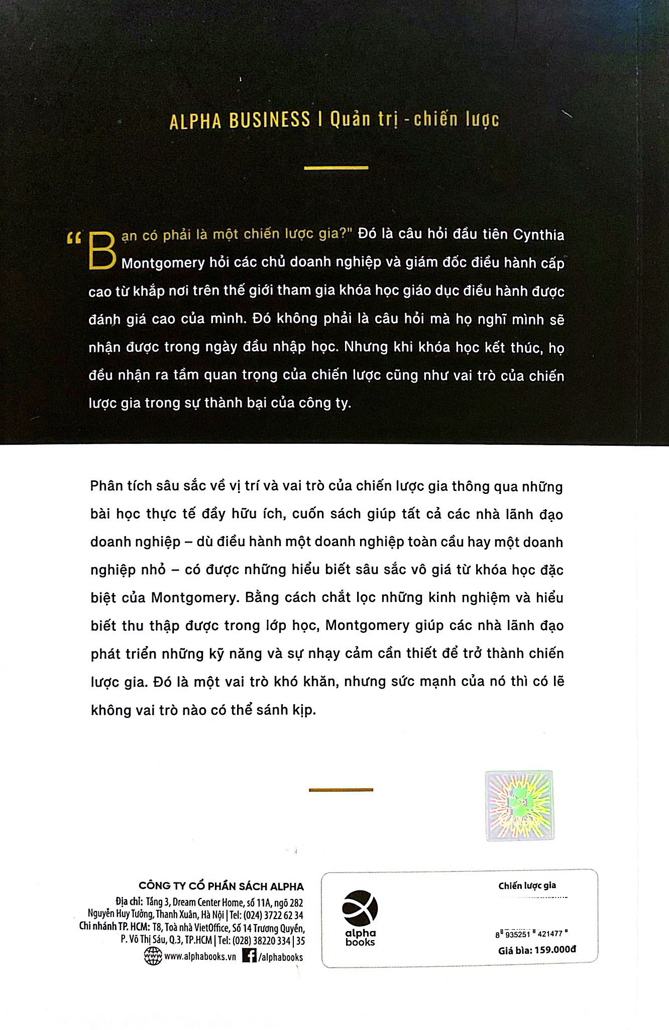 the strategist - chiến lược gia - để tư duy chiến lược không chỉ nằm trên trang giấy