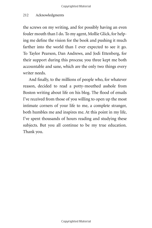 the subtle art of not giving a f*ck: a counterintuitive approach to living a good life