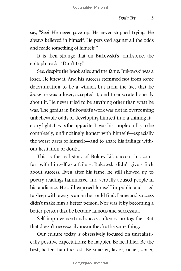 the subtle art of not giving a f*ck: a counterintuitive approach to living a good life
