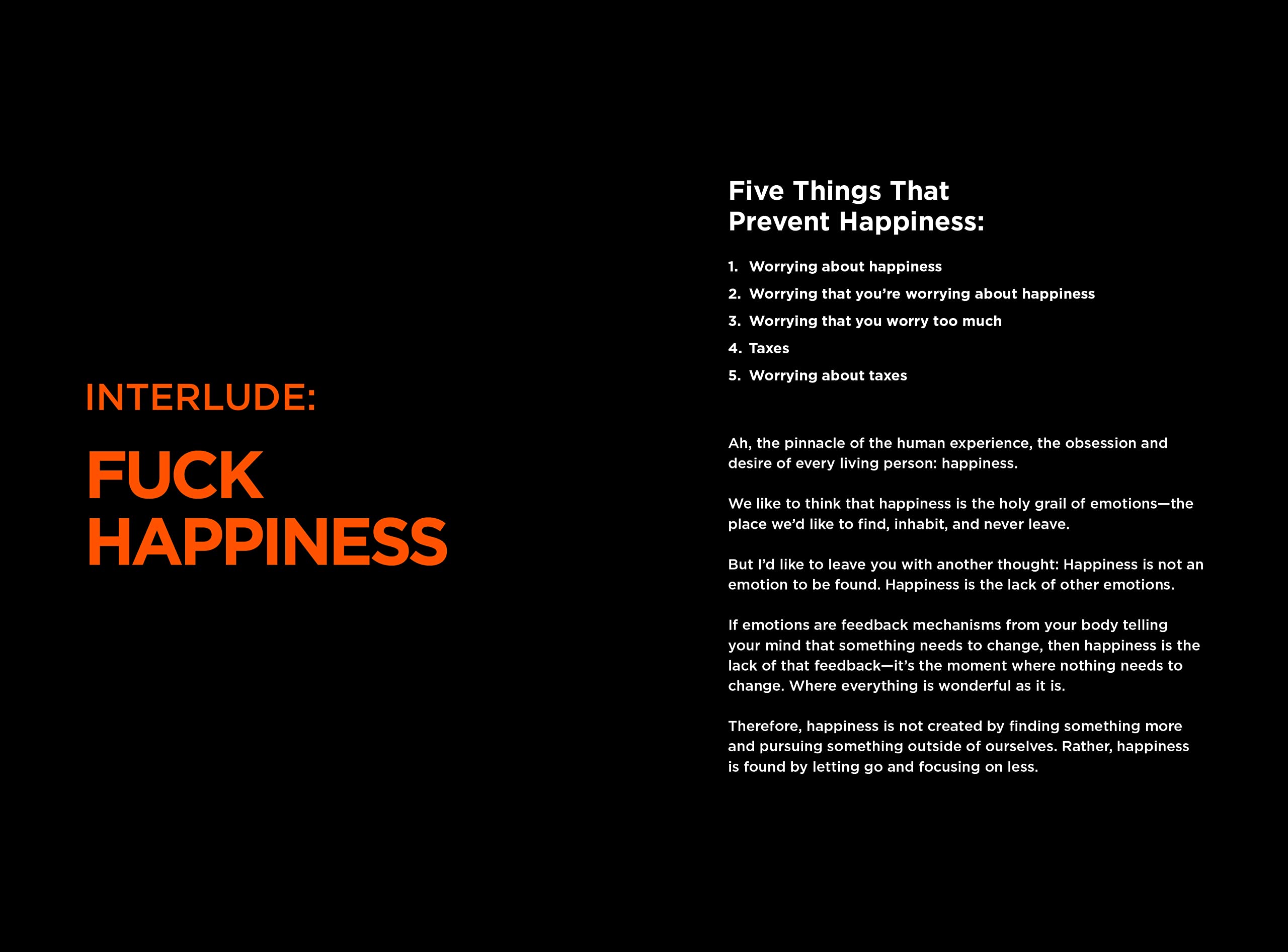 the subtle art of not giving a f*ck journal