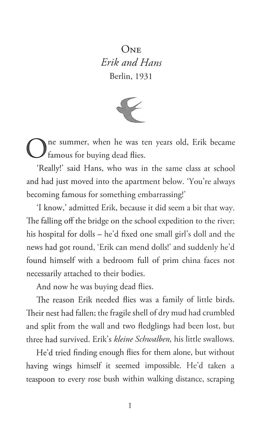 the swallows' flight