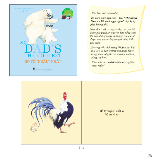 the sweet books - bộ sách ngọt ngào: my dadℹs the coolest - bố tớ “ngầu” nhất (song ngữ)