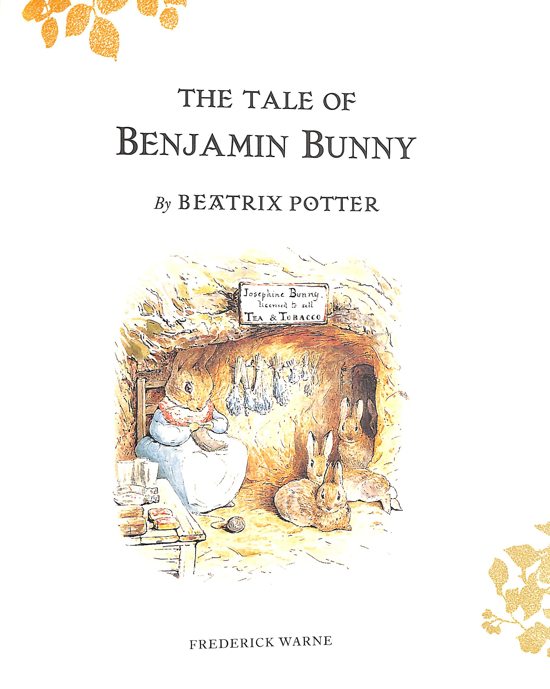 the tale of benjamin bunny picture book