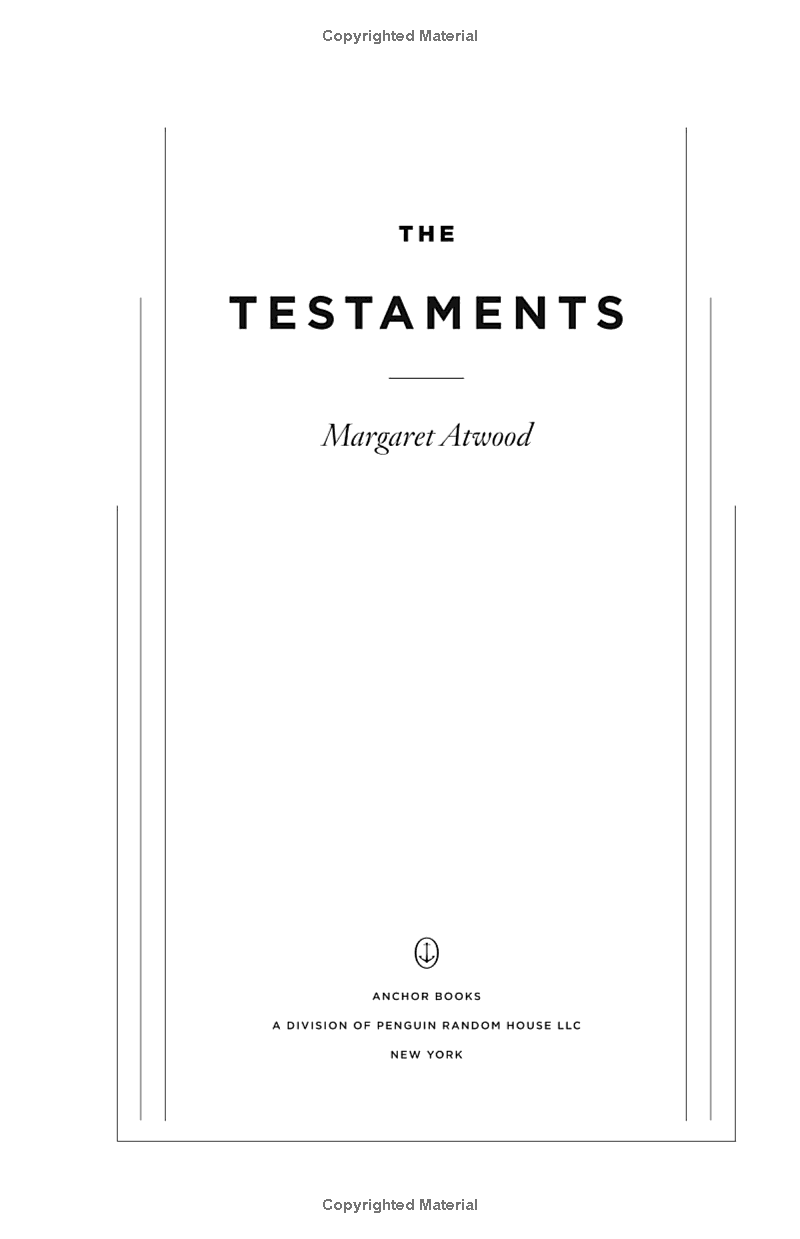 the testaments: a novel (handmaid's tale)