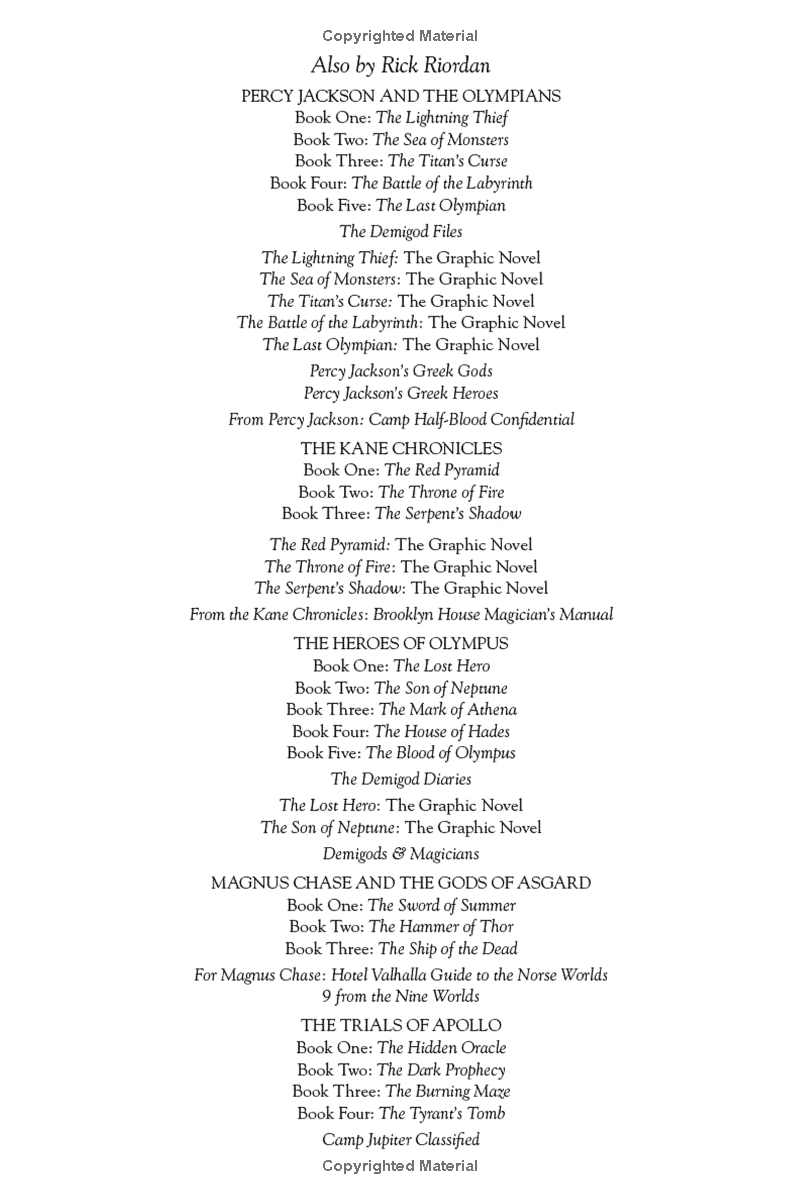 the trials of apollo 5: the tower of nero