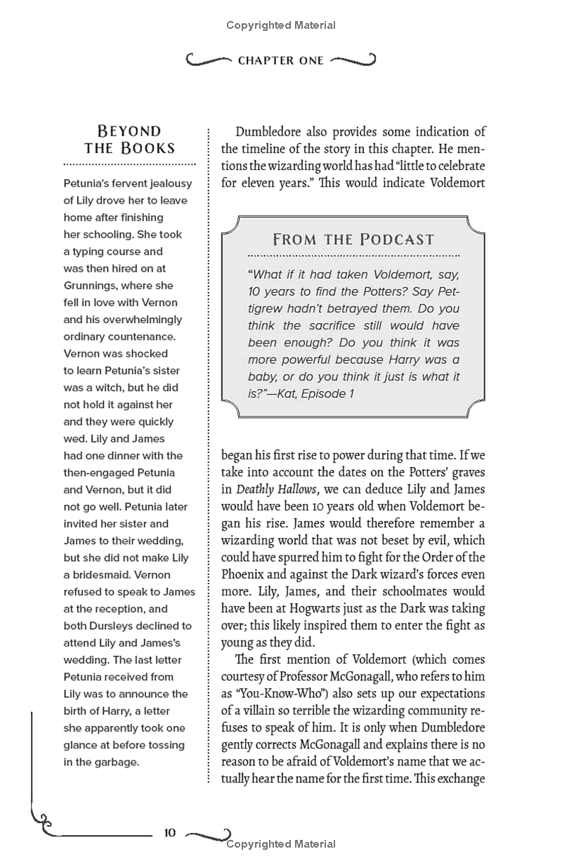 the unofficial harry potter companion volume 1: sorcerer's stone: an in-depth exploration