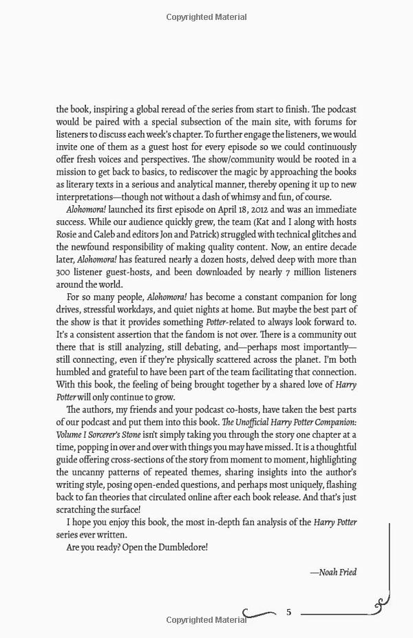 the unofficial harry potter companion volume 1: sorcerer's stone: an in-depth exploration