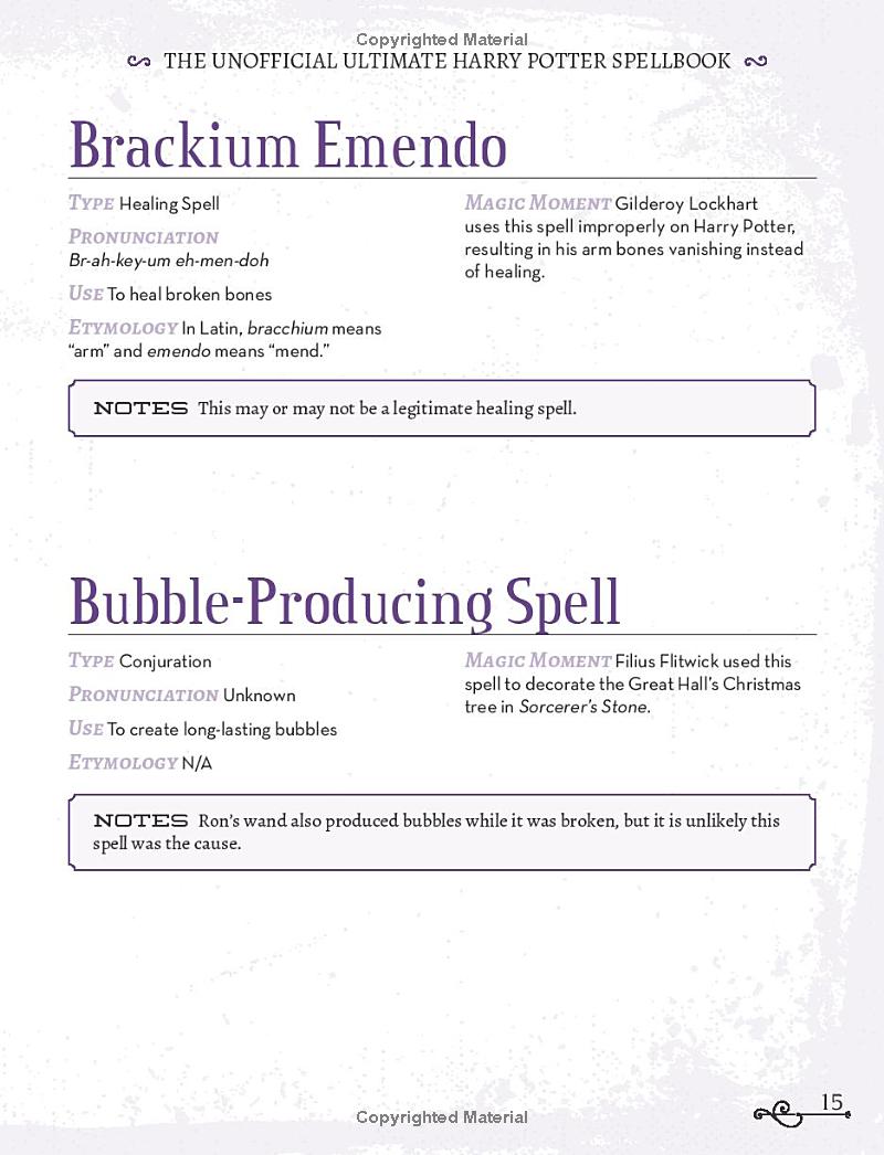 the unofficial ultimate harry potter spellbook