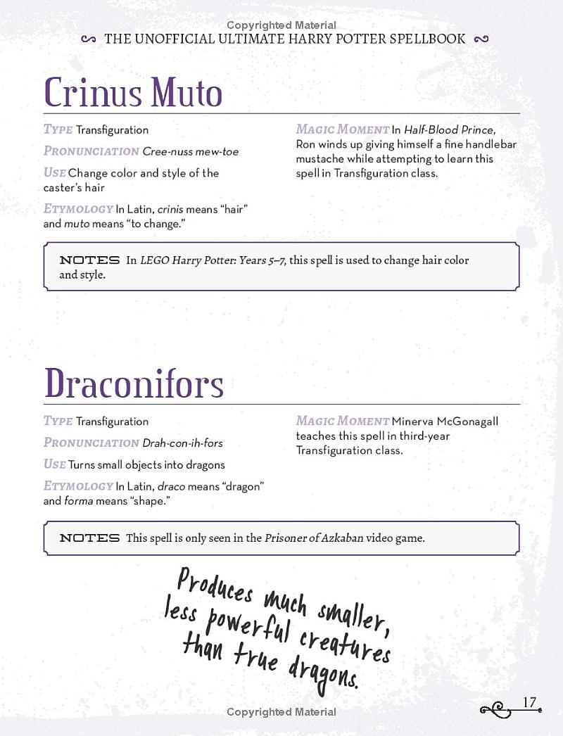 the unofficial ultimate harry potter spellbook